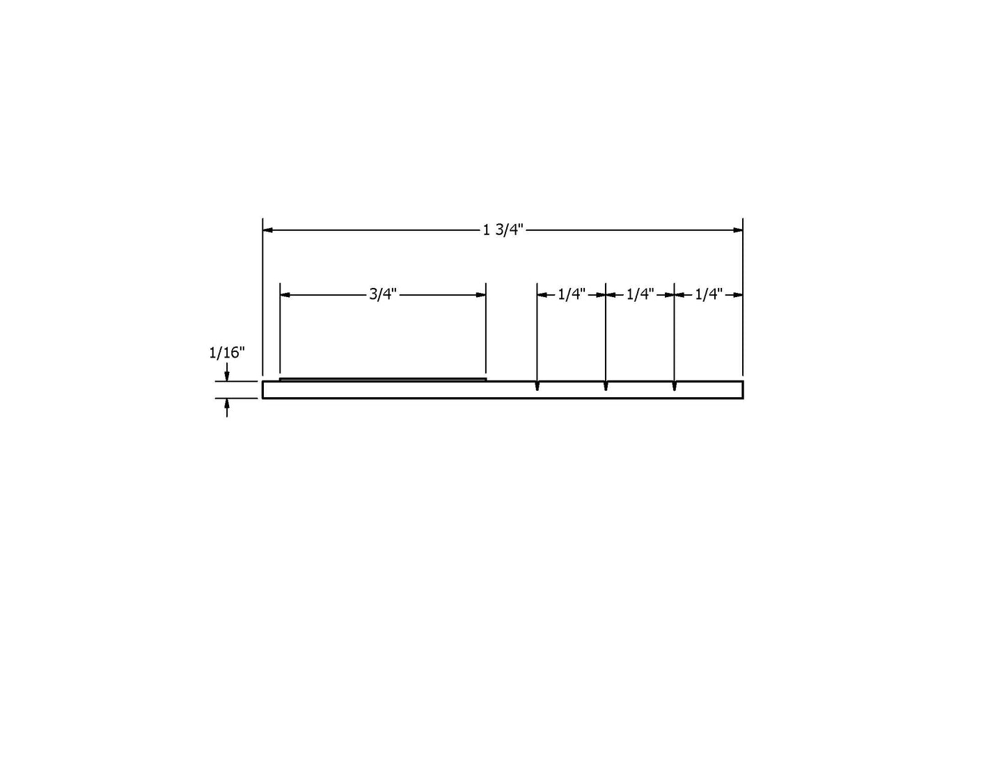 1.75" x 250' Vinyl Flat Trim Roll
