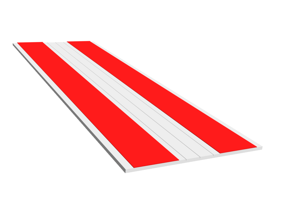 2.5" Flat Trim, Rigid PVC, Double Taped, Single Center Score, Andersen/RBA White