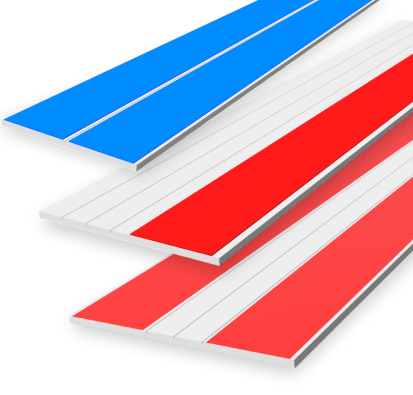 vinyl flat trim with rubber and acrylic tape