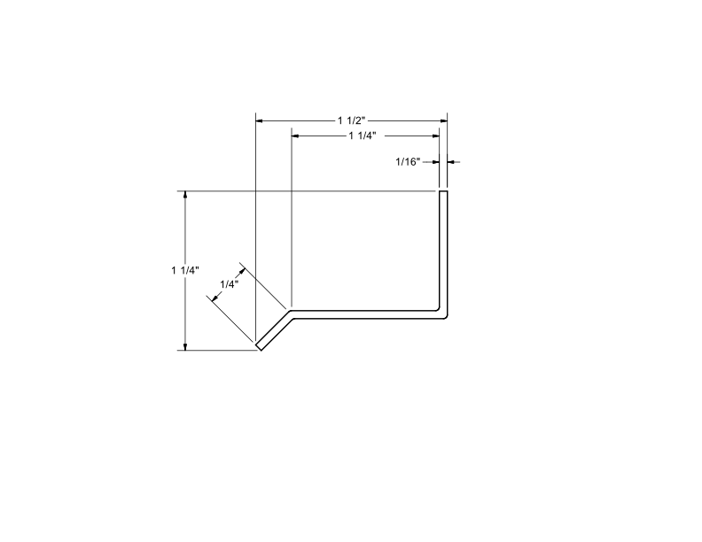 1.5" Head Flashing, Vinyl