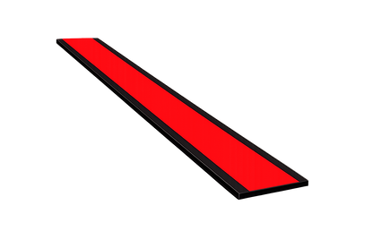 1" x 250' Vinyl Flat Trim Roll, Single Tape