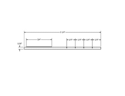 Rollo de moldura, moldura plana de vinilo de 2.25" x 250'