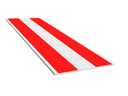 2.5" Flat Trim, Rigid PVC, Double Taped, Single Center Score, Andersen/RBA White