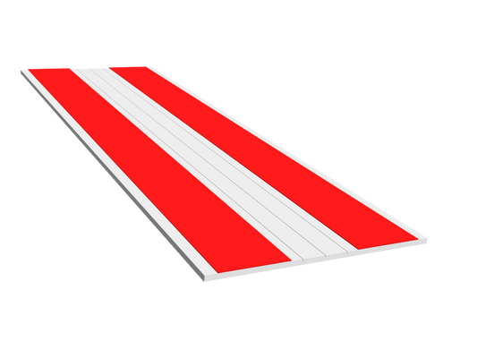 2.5" Flat Trim, Rigid PVC, Double Taped, Single Center Score, Andersen/RBA White