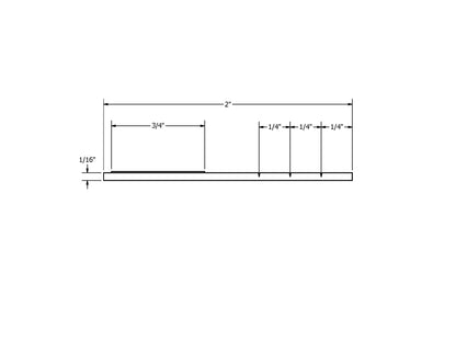 Rollo de moldura, moldura plana de vinilo de 2.00" x 250'