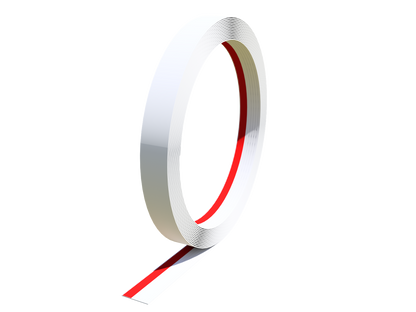 Rollo de moldura, moldura plana de vinilo de 2.50" x 250', cinta doble