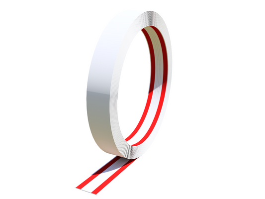 Rollo de moldura, moldura plana de vinilo de 2.50" x 250', cinta doble