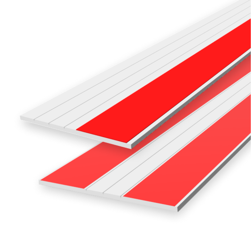 1.75" x 250' Vinyl Flat Trim Roll